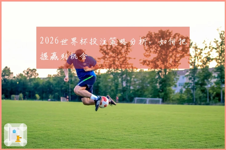 2026世界杯投注策略分析，如何把握赢利机会